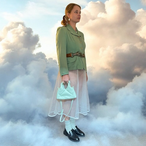 Mint leather Re/Co designer purse, never used - Picture 2 of 4